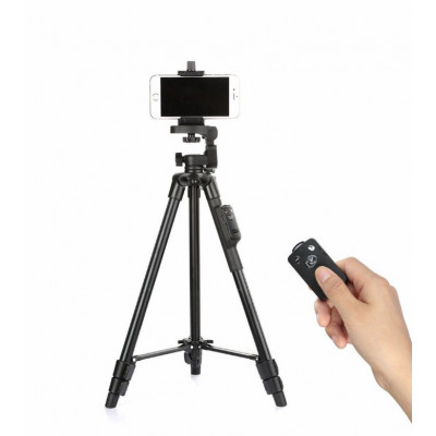 Штатив універсальний Yunteng tripod 3388 з пультом ДУ Чорний (300465)