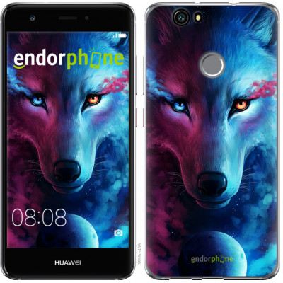 Пластиковий чохол Endorphone на Huawei Nova Арт-вовк (3999m-439-26985)