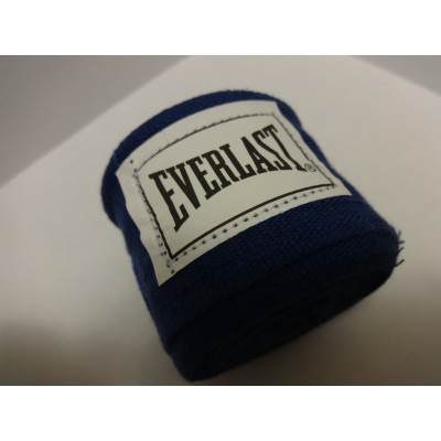 Боксерський бинт EVERLAST 3 м Синій (hub_11y7uh)