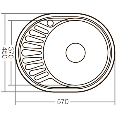 Мийка кухонна ZERIX Z5745-06-180E (ZX1590)