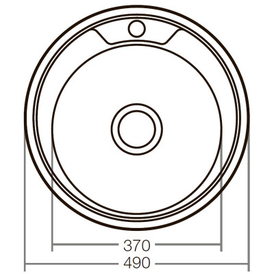 Мийка кухонна Zerix Z490-06-170E satin (ZX2618)