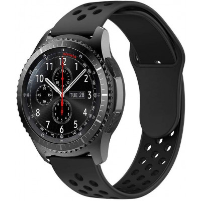 Ремінець 22 мм BeWatch для Samsung Galaxy Watch 46mm | Samsung Gear S3 Чорний (10201011)