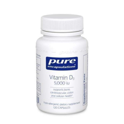 Вітамін D3 Pure Encapsulations 5000 МО 60 капсул (21489)