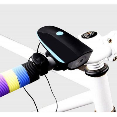 Велофара із сигналом на батарейках Speaker Bicycle Light Feel Fit