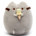 М'яка іграшка кіт з морозивом Pusheen cat Сірий + подарунок (vol-1044)