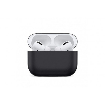 Силіконовий чохол для Airpods Pro ARM із карабіном захисний Black (4555black)