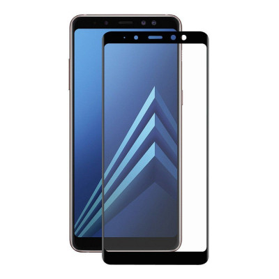 Захисне скло для Samsung A8 Plus (2018) CAA 3D ​​із закругленими краями