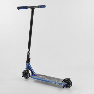 Самокат трюковий Best Scooter "SIMBIOTE" HIC-система, ПЕГІ, алюмінієвий диск та дека Black/Blue (102310)