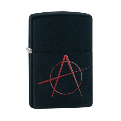 Запальничка ZIPPO 218 BLACK MATTE ANARCHY (20842)