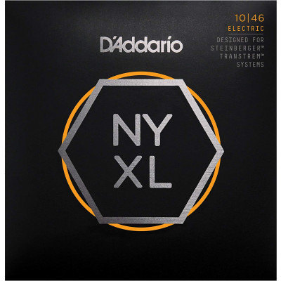 Струни для електрогітари 6 шт D'Addario NYXLS1046 Double Ball End Steinberger Nickel Wound Regular Light Electric Guitar Strings 10/46