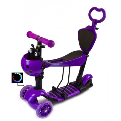 Самокат багатофункціональний Scooter Сонечко 5in1 Violet (1350702347)