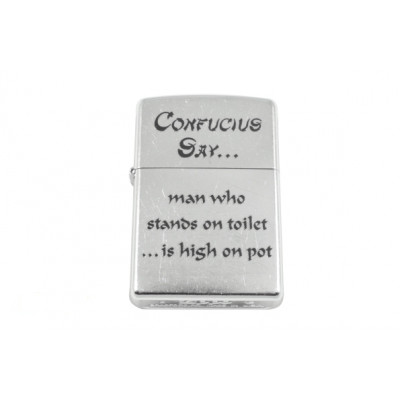 Запальничка Zippo Confucius Say Toilet Street Chrome (28459)