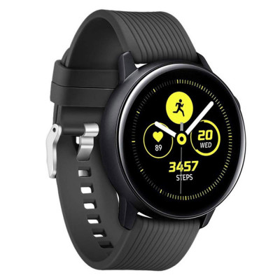 Ремінець BeWatch шириною 20 мм для Samsung Galaxy Watch 42 mm Galaxy Active Чорний (1012101)