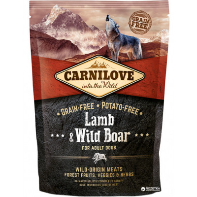 Сухий корм Carnilove Adult Lamb Wild Boar 1.5 kg (для дорослих собак)