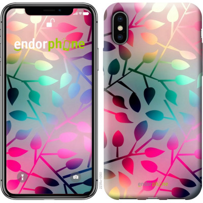 Пластиковий чохол Endorphone на iPhone XS Листя (2235m-1583-26985)