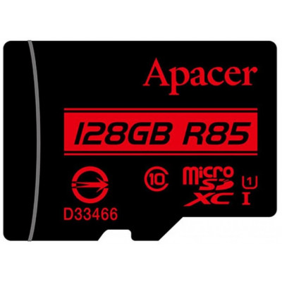 Apacer microSDXC 128GB UHS-I U1 Class 10 (AP128GMCSX10U5-R) + SD адаптер (6416587)