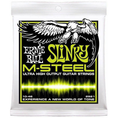 Струни для електрогітари 6 шт Ernie Ball 2921 M-Steel Regular Slinky Electric Guitar Strings 10/46