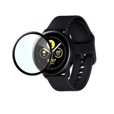 Захисна плівка BeWatch для Samsung Galaxy Watch Active повне 3D покриття вигнута (1027712)