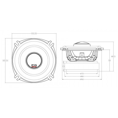 Коаксіальна акустика MTX TX640C