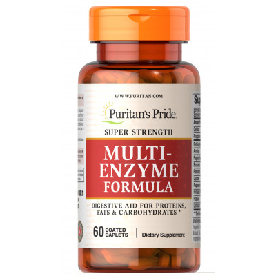 Мульти ензими Super Strength Multi Enzyme Puritan's Pride 60 капсул (32063)