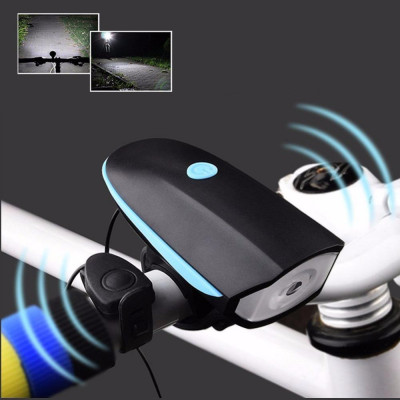 Велофара із сигналом на батарейках Speaker Bicycle Light Feel Fit