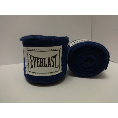 Боксерський бинт EVERLAST 3 м Синій (hub_11y7uh)