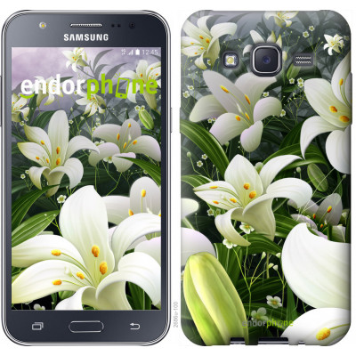 Силіконовий чохол Endorphone Samsung Galaxy J5 (2015) J500H Білі лілії (2686u-100-26985)