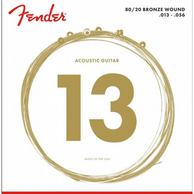 Струни для акустичної гітари Fender 70M 80/20 Bronze Acoustic Guitar Strings 13/56