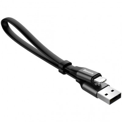 Кабель USB-Lightning/MicroUSB Baseus Two-in-one Portable Cable CALMBJ-01 0.23 м Чорний (50116042)