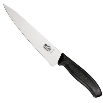 Кухонний ніж обробний Victorinox Swiss Classic Carving 19 см Чорний (6.8003.19B)