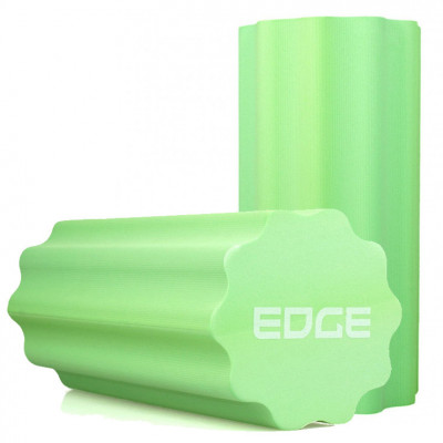 Масажний ролик профільований Edge YOGA Roller EVA RO3-45 45*15 см Зелений