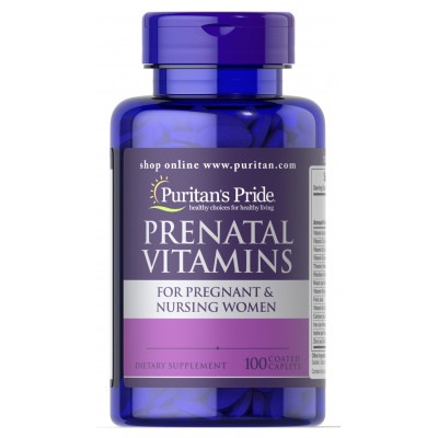 Вітаміни для вагітних Puritans Pride Prenatal Vitamins 100 капсул (32015)