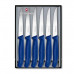 Набір кухонних ножів Victorinox Swiss Classic Steak Set 6 шт Сині (6.7232.6)