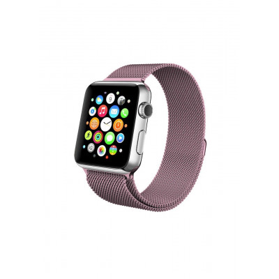 Ремінець Milanese Loop для Apple Watch 42/44mm металевий ARM Series 5 4 3 2 1 Rose Gold