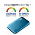 Портативний твердотільний накопичувач XON Portable SSD X1 2TB USB 3.2 Gen2 Type-C Blue (XSSD2032CB)