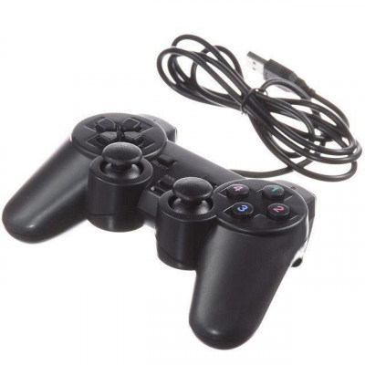 USB джойстик для PC DELLTA GamePad DualShock DJ-208 Чорний (20053100155)