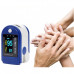 Пульсоксиметр Pulse Oximeter Healer AD807 електронний на палець Синій