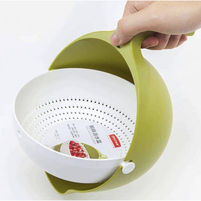 Миска-друшляк для ягід MESH STRAINER 2в1 Green (300672GR)