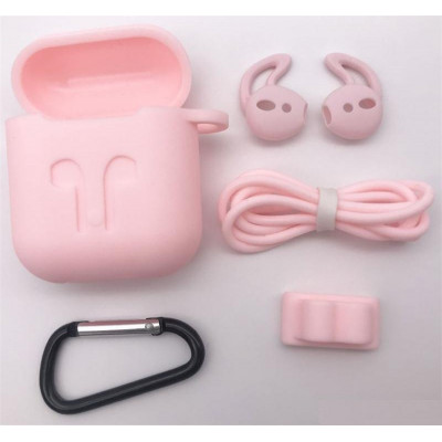 Чохол силіконовий DS Case для Apple AirPods/AirPods 2 Pink (343532333)