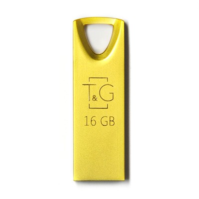 Флеш-накопичувач USB 16GB T&G 117 Metal Series Gold (TG117GD-16G)