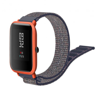 Ремінець BeWatch 20 мм липучка для Xiaomi Amazfit Bip Navy (1011398)