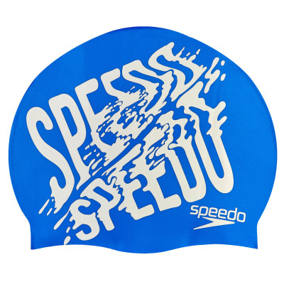 Шапочка для плавання SPEEDO SLOGAN PRINT 808385B957 Синій сірий