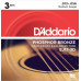 Струни для акустичної гітари 6 шт D'Addario EJ17-3D Phosphor Bronze Medium Acoustic Guitar Strings