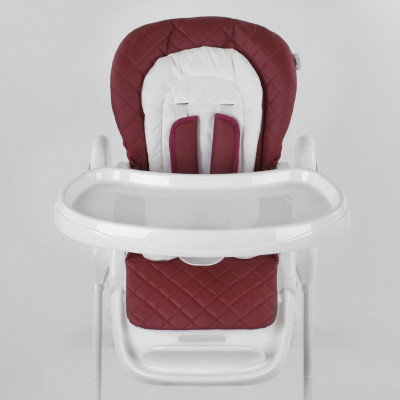 Стільчик для годування Toti W-22019 Burgundy/White (96508)