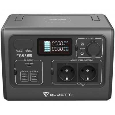 Зарядна станція Bluetti PowerOak EB55 Portable Power Station 700W 537Wh