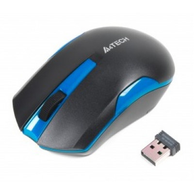 Миша бездротова A4Tech G3-200N Black/Blue USB V-Track