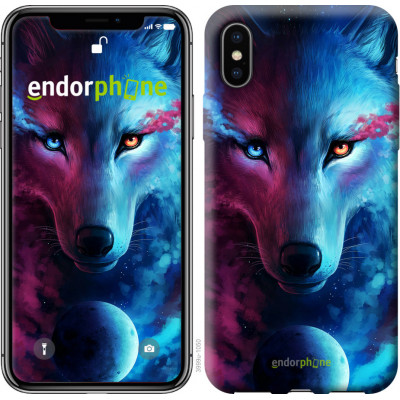 Пластиковий чохол Endorphone на iPhone XS Арт-вовк (3999m-1583-26985)