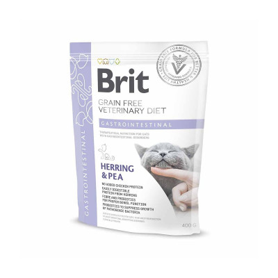 Корм для котів при захворюваннях шлунково-кишкового тракту Brit GF Veterinary Diet Gastrointestinal 400 г, оселедець