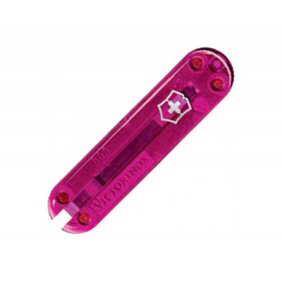 Передня накладка на ніж Victorinox pink translucent 58 мм Рожевий прозорий (C.6205.T3)