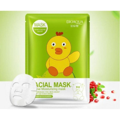 Тканинна маска з екстрактом гранату Bioaqua Facial Mask Курча